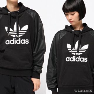 アディダス(adidas)の超レア！レザー調アディダスオリジナルス パーカー(パーカー)