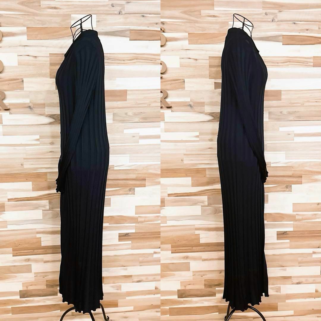ZARA - 【ザラ】レーヨン ロング ニット ワンピース 長袖 ZARA - 【ザラ】レーヨン ロング ニット ワンピース 長袖
