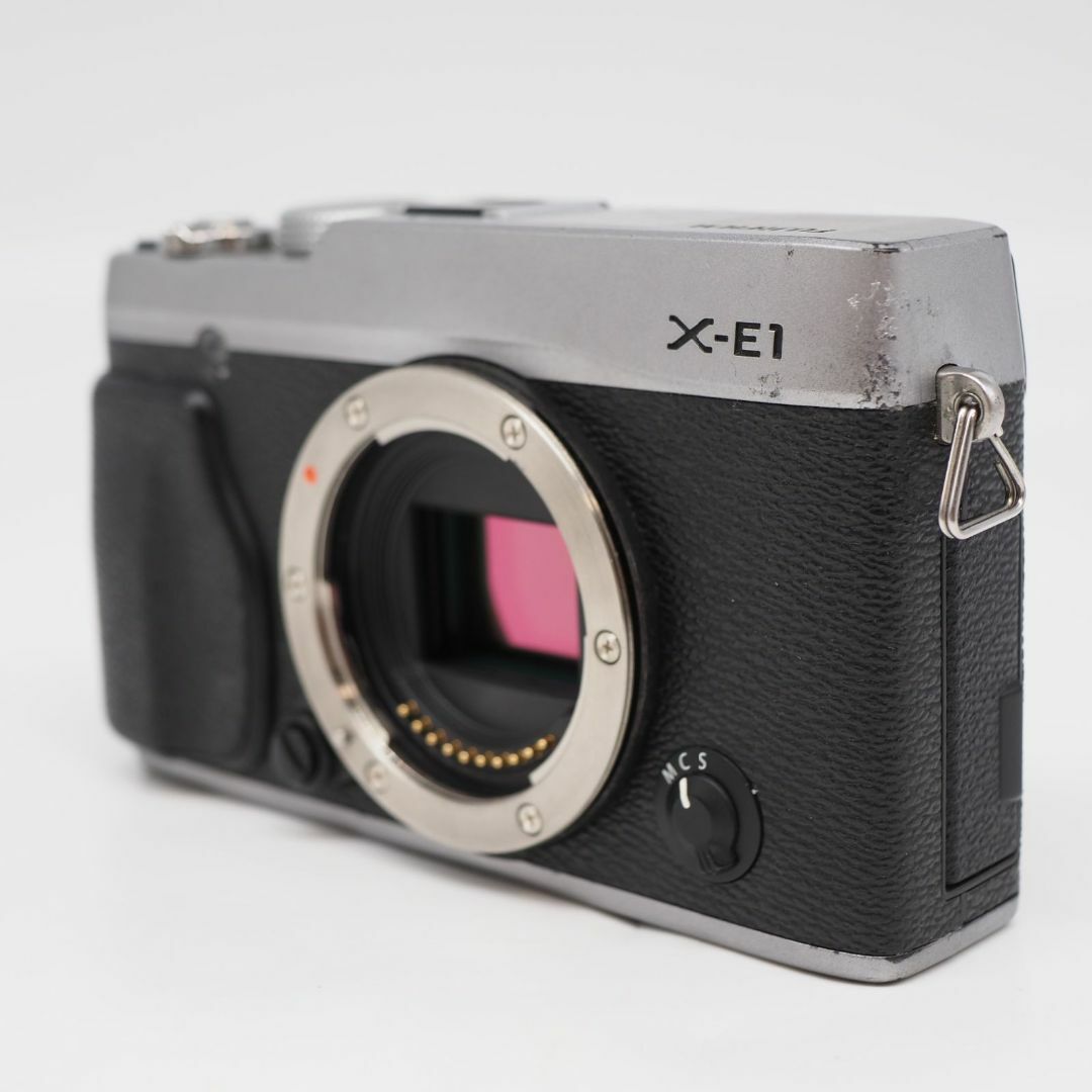 富士フイルム - □並品□ FUJIFILM X-E1 ボディ シルバーの通販 富士フイルム - □並品□ FUJIFILM X-E1 ボディ シルバーの通販