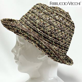 FERRUCCIO VECCHI(麦わら帽子/ストローハット)のフリマ FERRUCCIO VECCHI(麦わら帽子/ストローハット)のフリマ
