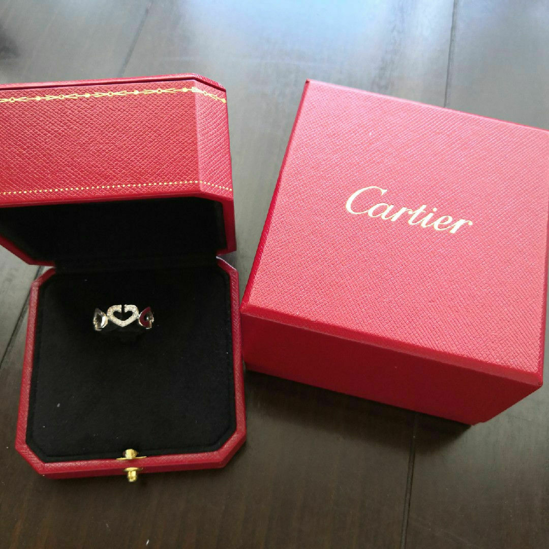 カルティエ cハートダイヤリング 18k ホワイトゴールド カルティエ cハートダイヤリング 18k ホワイトゴールド