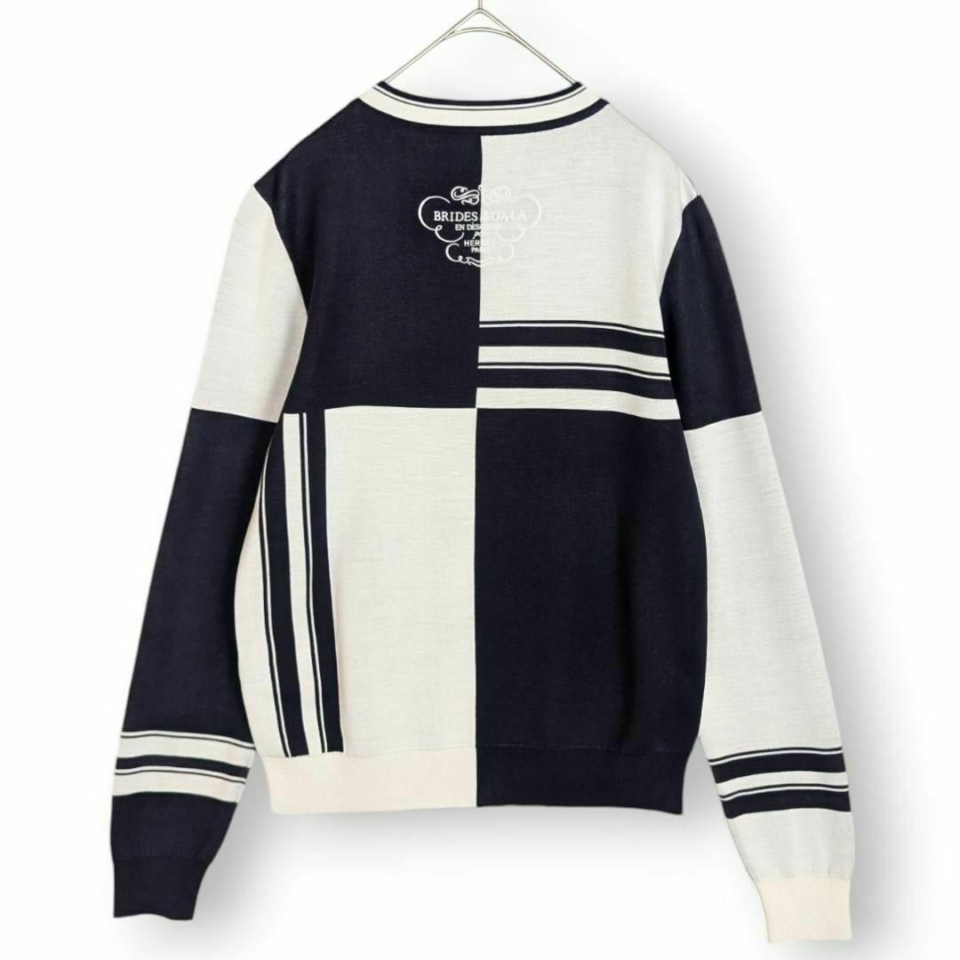定価28万円【極美品】24SSエルメス 無秩序 ニット ジャガード 定価28万円【極美品】24SSエルメス 無秩序 ニット ジャガード