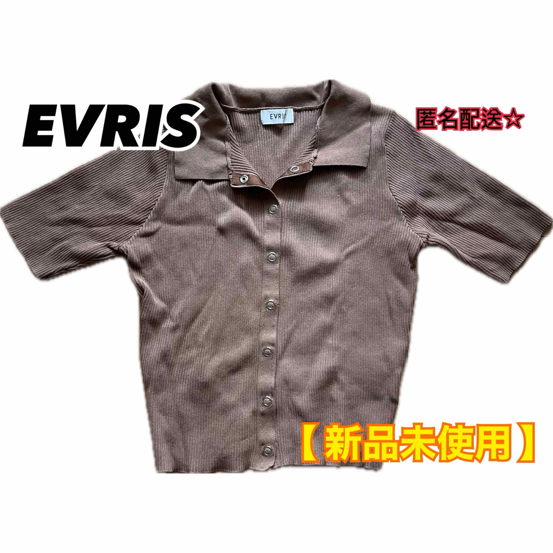 EVRIS(エヴリス)の【新品未使用】EVRIS エヴリス ショート丈 トップス レディースのトップス(Tシャツ(半袖/袖なし))の商品写真