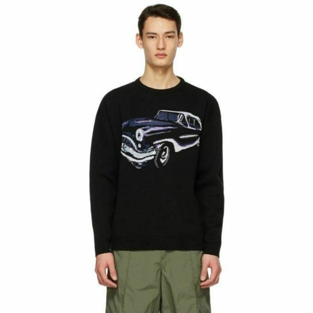 GIVENCHY - 【美品】GIVENCHY カー モチーフ ニット セーター XL GIVENCHY - 【美品】GIVENCHY カー モチーフ ニット セーター XL