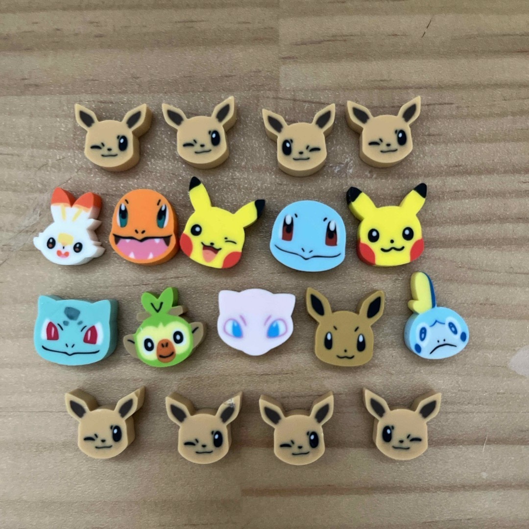 ポケモン(ポケモン)のポケモン ミニ消しゴム インテリア/住まい/日用品の文房具(消しゴム/修正テープ)の商品写真