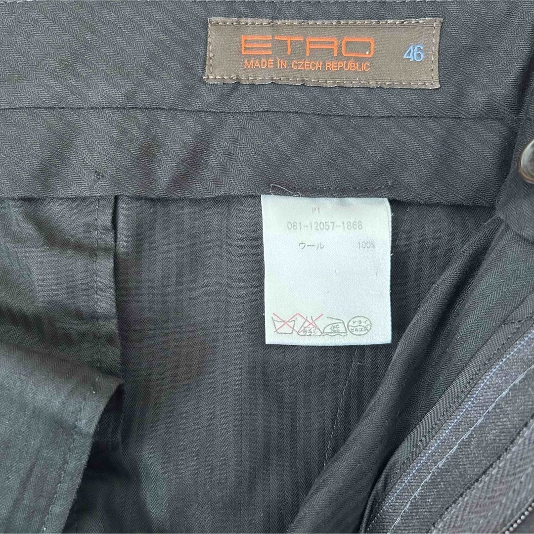 ETRO - 【状態S】 ETRO スーツ パンツのみ 46 クリーニング済み ETRO - 【状態S】 ETRO スーツ パンツのみ 46 クリーニング済み