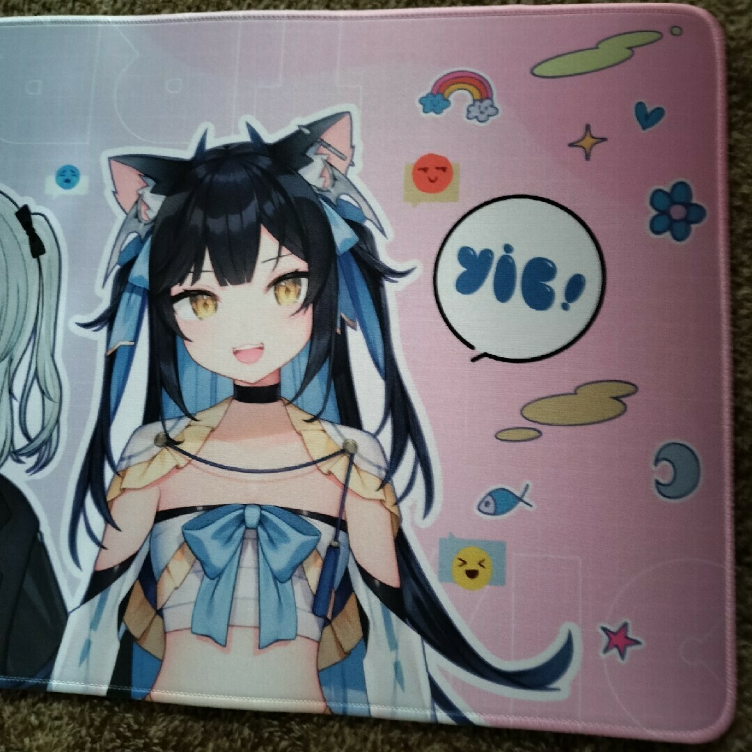 猫麦とろろ×夜よいち 限定デスクマットの通販 by みるさく's 猫麦とろろ×夜よいち 限定デスクマットの通販 by みるさく's