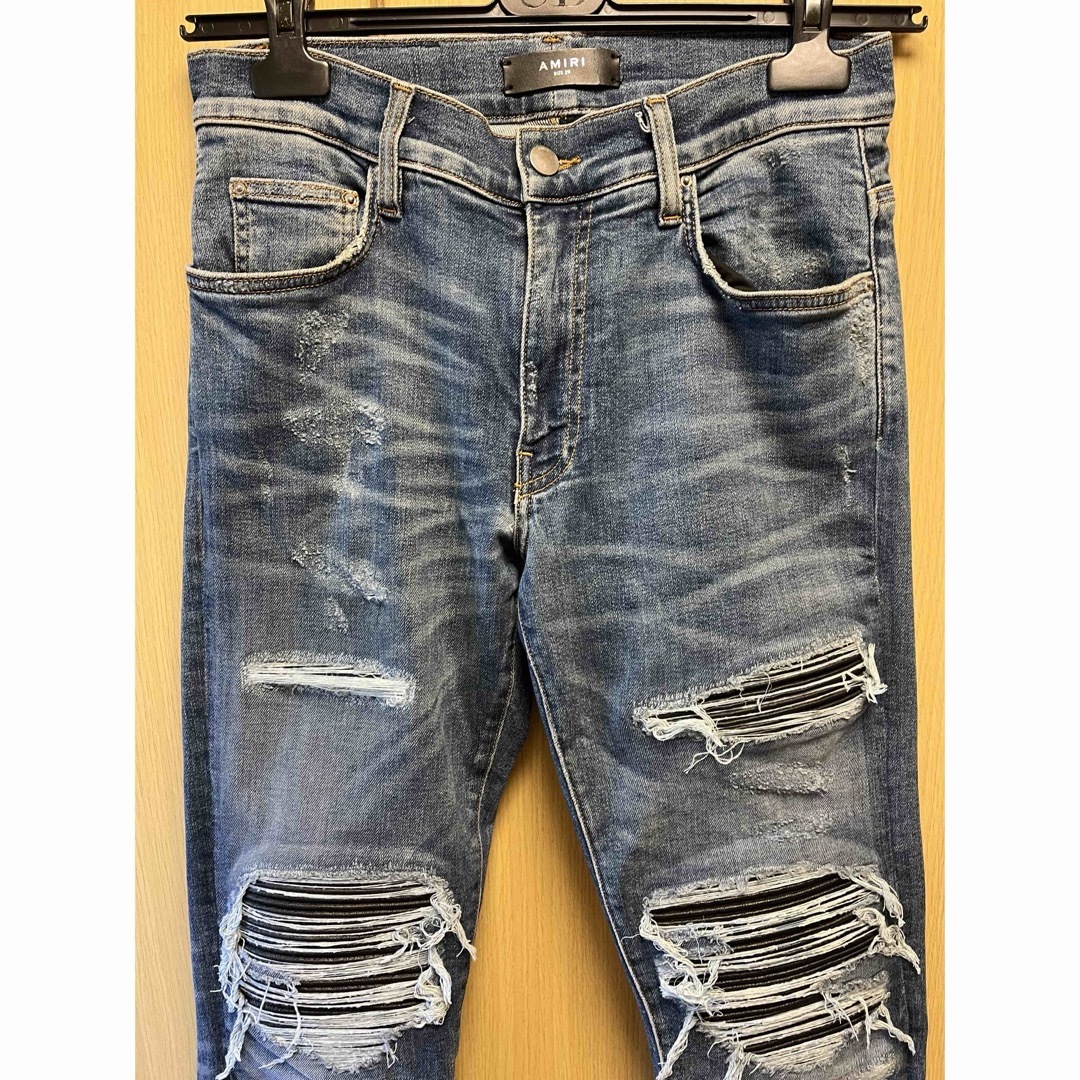 AMIRI - 正規 AMIRI アミリ MX-1 レザーパッチ デニムの通販 by AMIRI - 正規 AMIRI アミリ MX-1 レザーパッチ デニムの通販 by