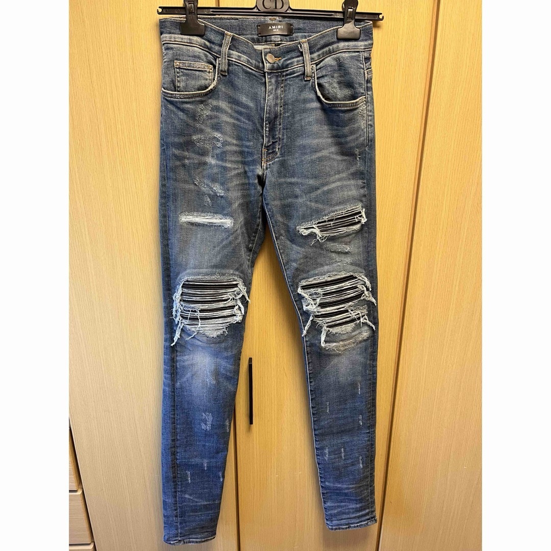AMIRI - 正規 AMIRI アミリ MX-1 レザーパッチ デニムの通販 by AMIRI - 正規 AMIRI アミリ MX-1 レザーパッチ デニムの通販 by