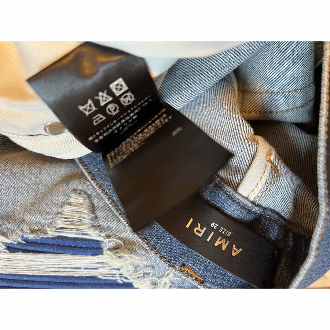 AMIRI - 正規 AMIRI アミリ MX-1 レザーパッチ デニムの通販 by AMIRI - 正規 AMIRI アミリ MX-1 レザーパッチ デニムの通販 by