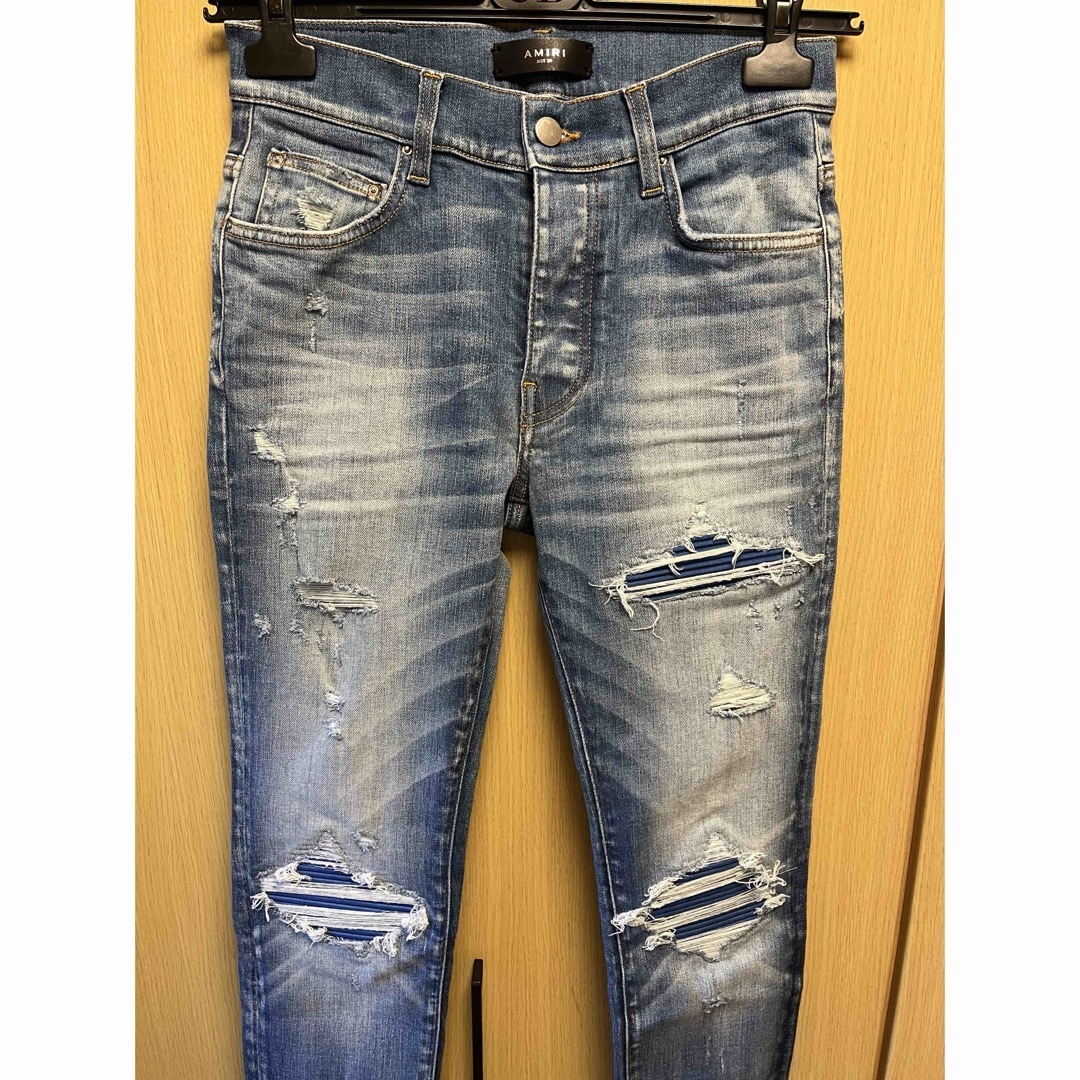AMIRI - 正規 AMIRI アミリ MX-1 レザーパッチ デニムの通販 by AMIRI - 正規 AMIRI アミリ MX-1 レザーパッチ デニムの通販 by