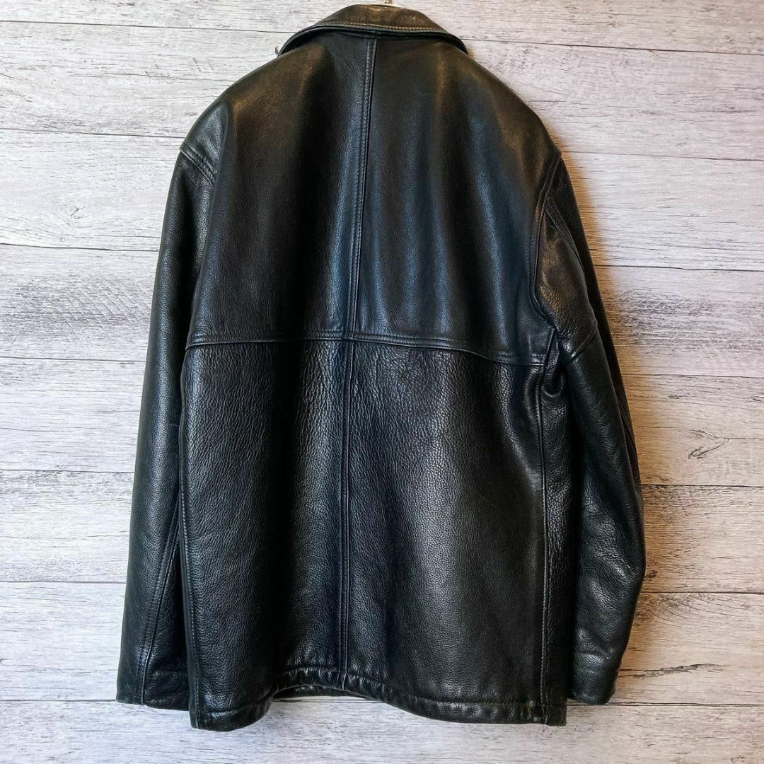 schott - SCHOTT カーコート 本革 レザー USA製 ビンテージ シボ schott - SCHOTT カーコート 本革 レザー USA製 ビンテージ シボ
