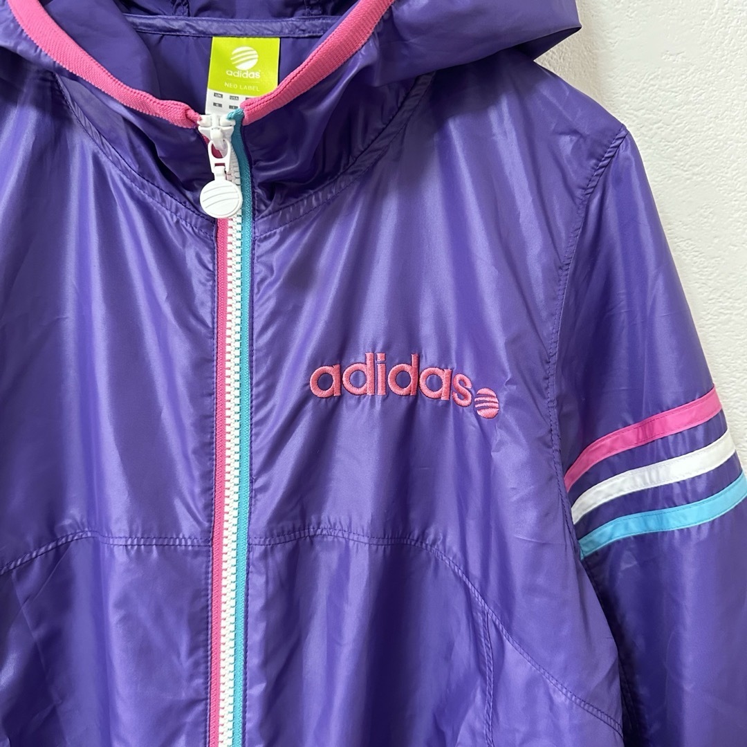 adidas - 美品☆adidas/アディダス☆薄手ナイロンジャケット☆紫 adidas - 美品☆adidas/アディダス☆薄手ナイロンジャケット☆紫