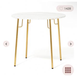 SLIT TABLE ROUND シルバー（ミラー） 未開封 無傷