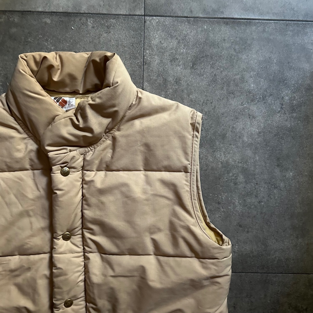 Columbia(コロンビア)の80s Columbia コロンビア ダウンベスト ベージュ M メンズのトップス(ベスト)の商品写真