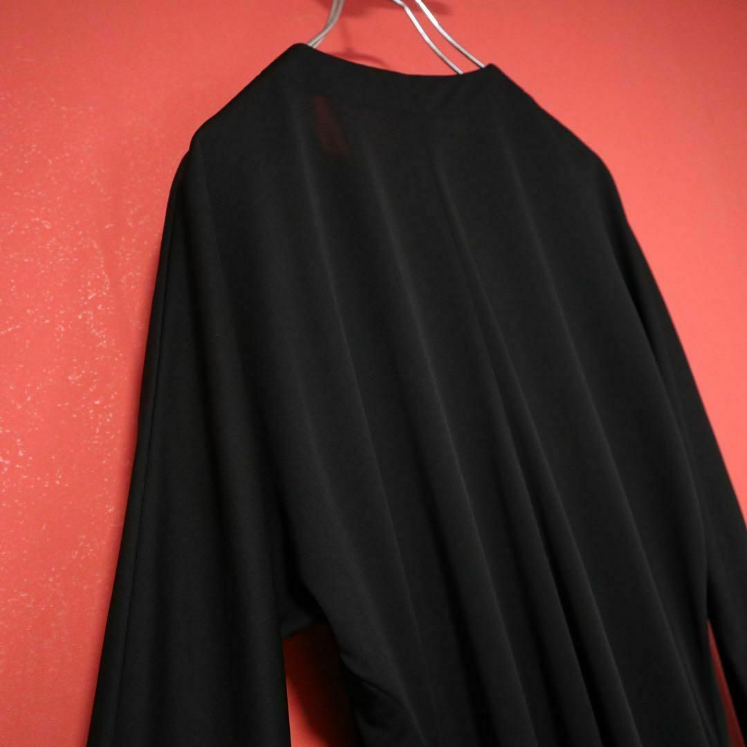 モード】Yohji Yamamoto ドレープ 変形デザイン ロング モード】Yohji Yamamoto ドレープ 変形デザイン ロング