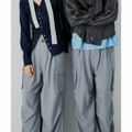 【GRAY】『セットアップ対応』『ユニセックス』ワイドカーゴパンツ