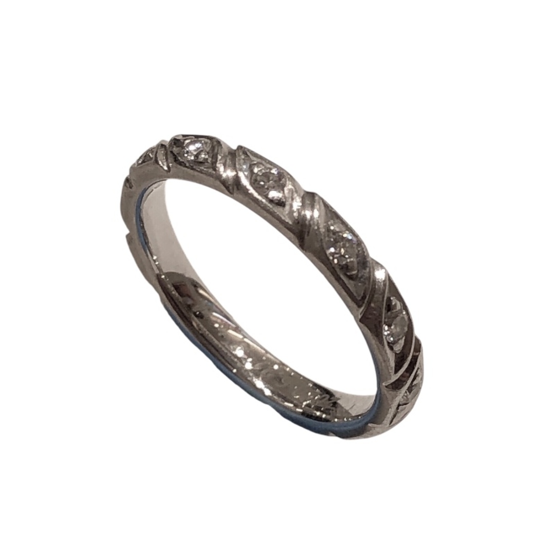 ショーメ CHAUMET トルサード 8Pダイヤリング Pt950 #47 Pt950 ショーメ CHAUMET トルサード 8Pダイヤリング Pt950 #47 Pt950