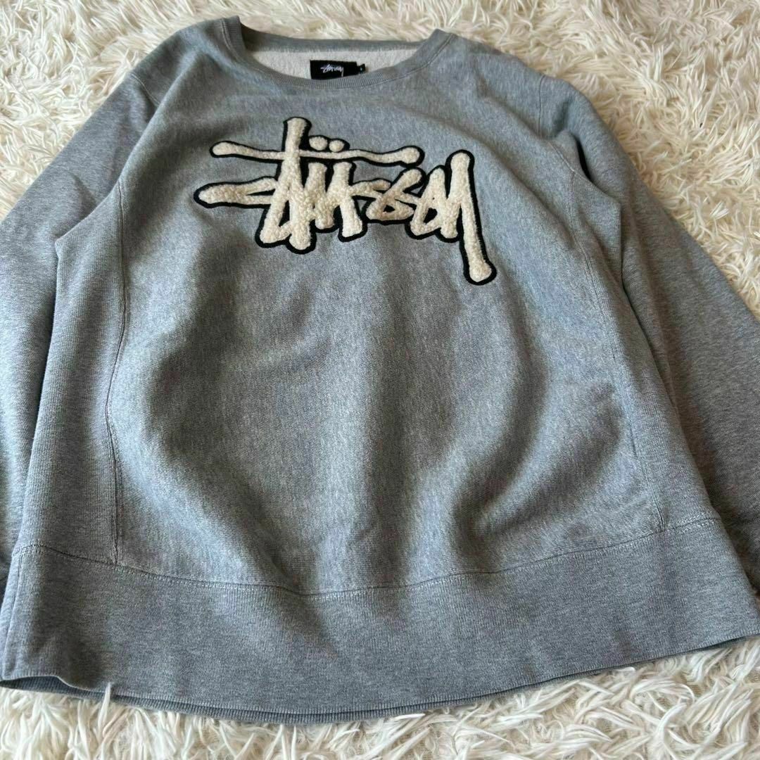 美品 STUSSY ステューシー スウェット ボアロゴ トレーナー 美品 STUSSY ステューシー スウェット ボアロゴ トレーナー