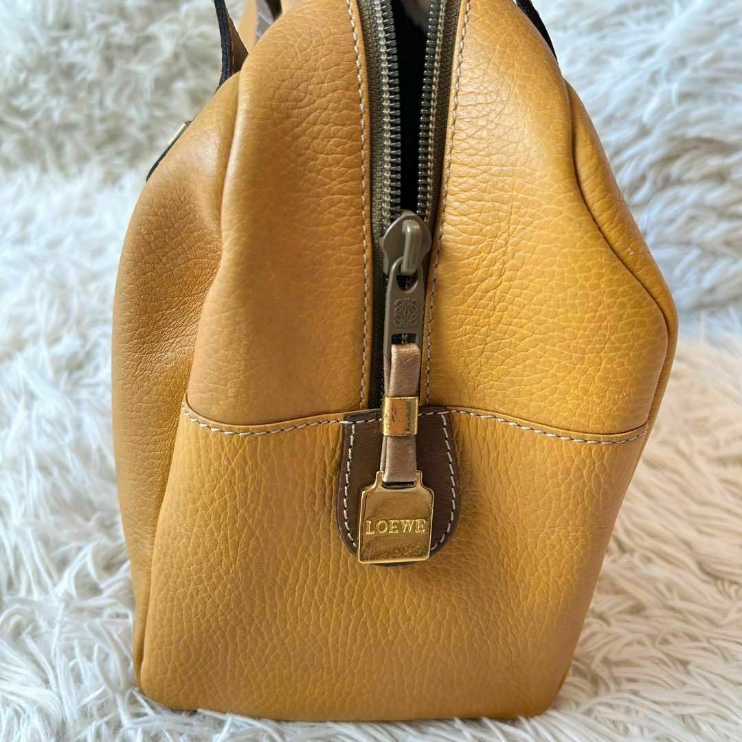LOEWE ロエベ ミニボストン アナグラム レザー ハンドバッグ LOEWE ロエベ ミニボストン アナグラム レザー ハンドバッグ