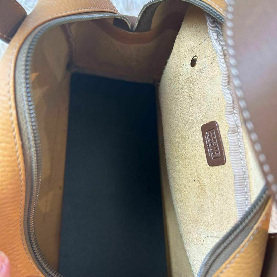 LOEWE ロエベ ミニボストン アナグラム レザー ハンドバッグ LOEWE ロエベ ミニボストン アナグラム レザー ハンドバッグ