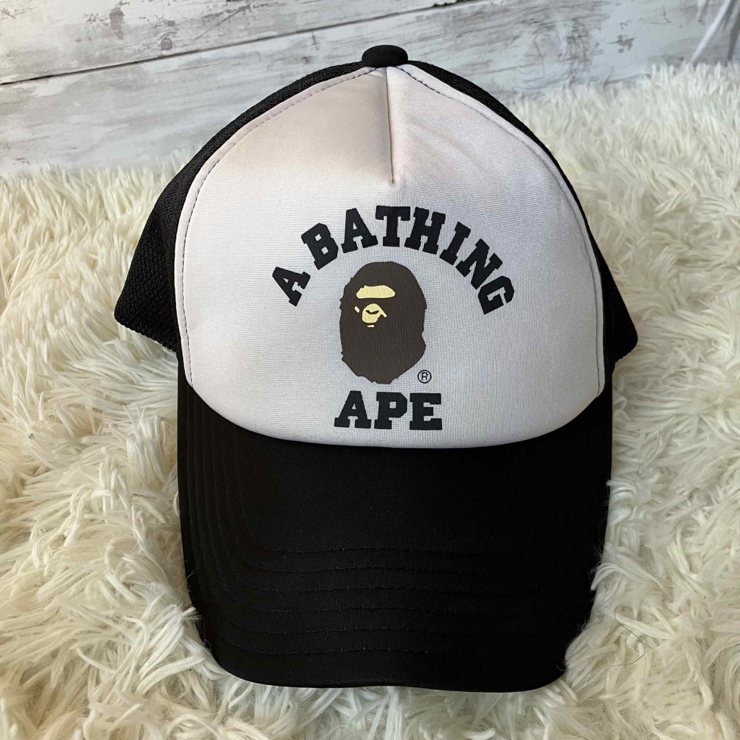 A BATHING APE - 【即売】エイプ メッシュキャップ 黒 A BATHING APE - 【即売】エイプ メッシュキャップ 黒
