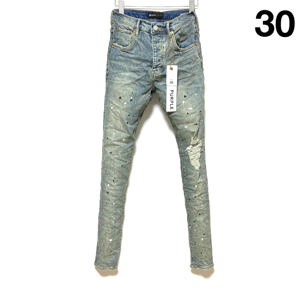 ksubi - 新品 PURPLE BRAND P002 ペンキ加工ダメージデニム 30の ksubi - 新品 PURPLE BRAND P002 ペンキ加工ダメージデニム 30の