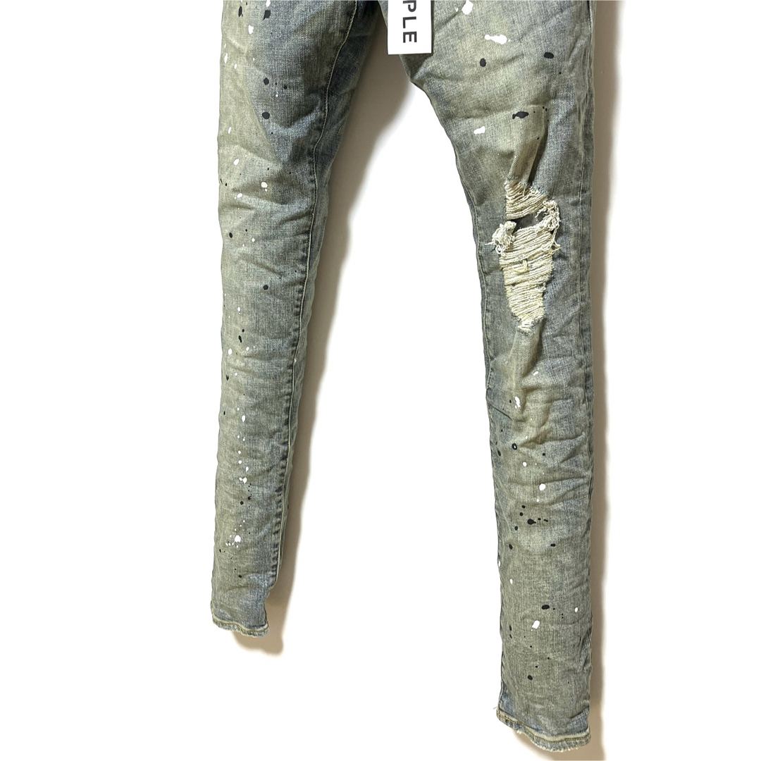 ksubi - 新品 PURPLE BRAND P002 ペンキ加工ダメージデニム 30の ksubi - 新品 PURPLE BRAND P002 ペンキ加工ダメージデニム 30の