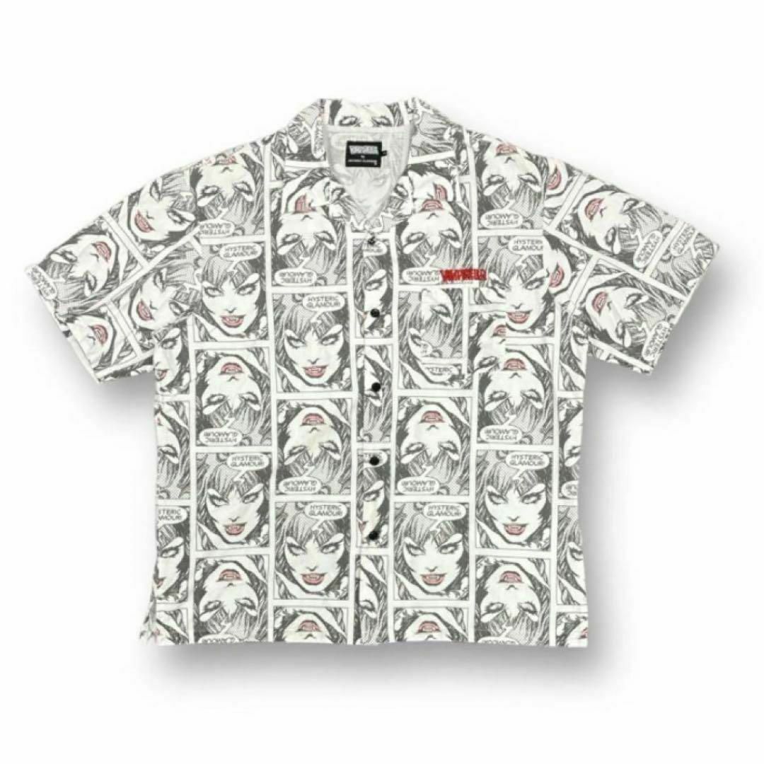 新品】ヒステリックグラマー オープンカラーシャツ コムドット 新品】ヒステリックグラマー オープンカラーシャツ コムドット
