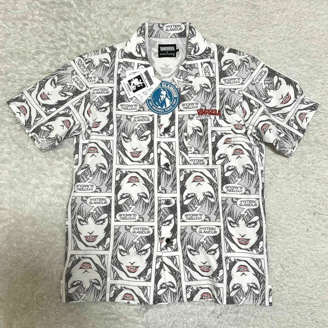 新品】ヒステリックグラマー オープンカラーシャツ コムドット 新品】ヒステリックグラマー オープンカラーシャツ コムドット
