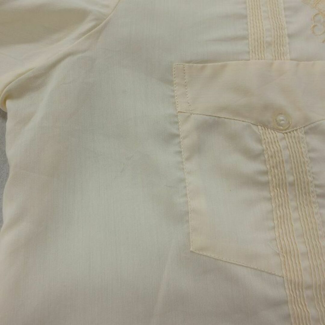 XL☆古着 長袖 キューバ シャツ メンズ 90年代 90s 刺繍 大きい XL☆古着 長袖 キューバ シャツ メンズ 90年代 90s 刺繍 大きい