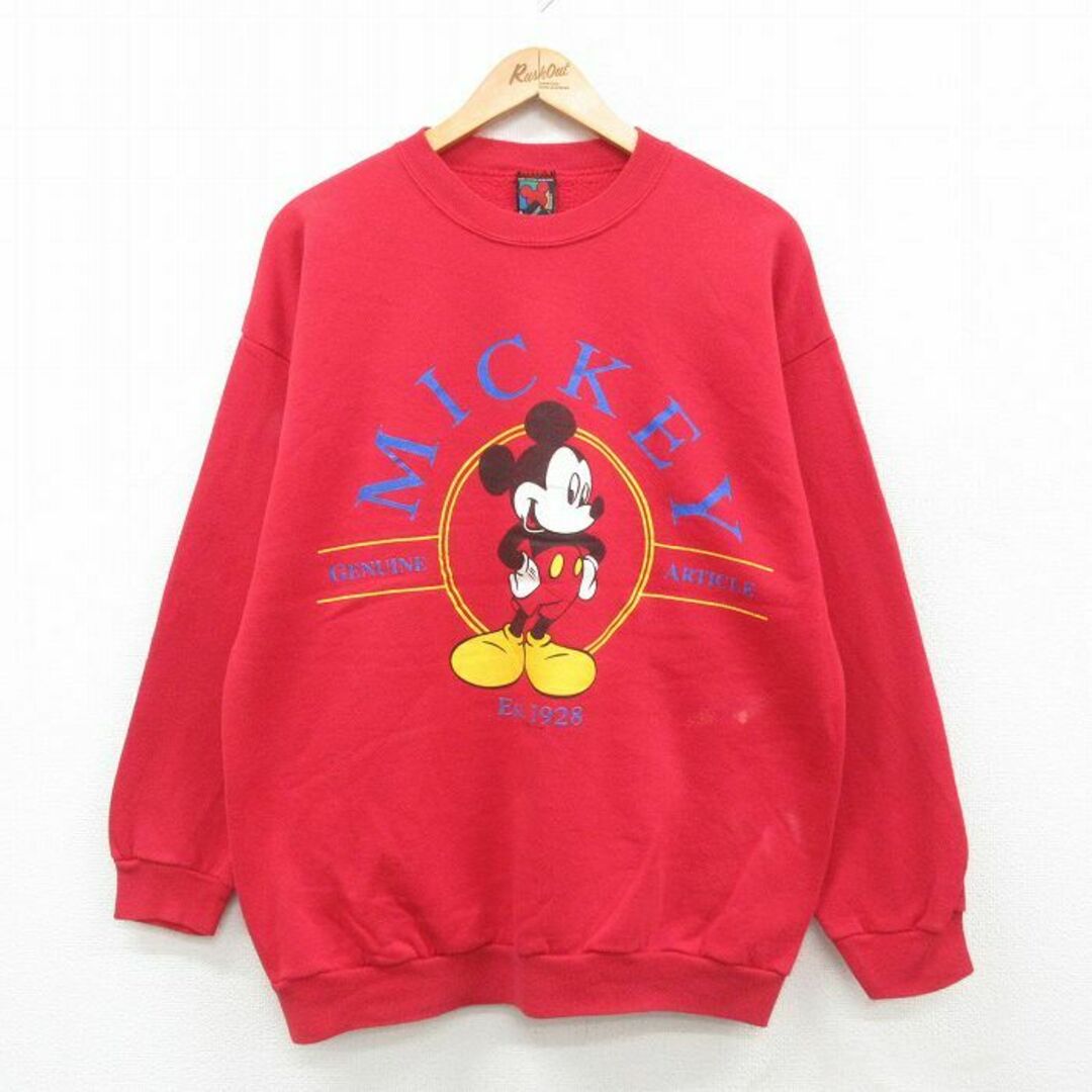 Disney - L☆古着 長袖 スウェット メンズ 90年代 90s Disney - L☆古着 長袖 スウェット メンズ 90年代 90s