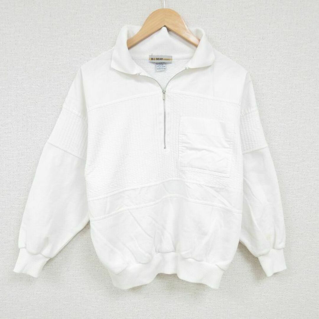 L☆古着 長袖 ハーフジップ スウェット メンズ 00年代 00s 無地 L☆古着 長袖 ハーフジップ スウェット メンズ 00年代 00s 無地
