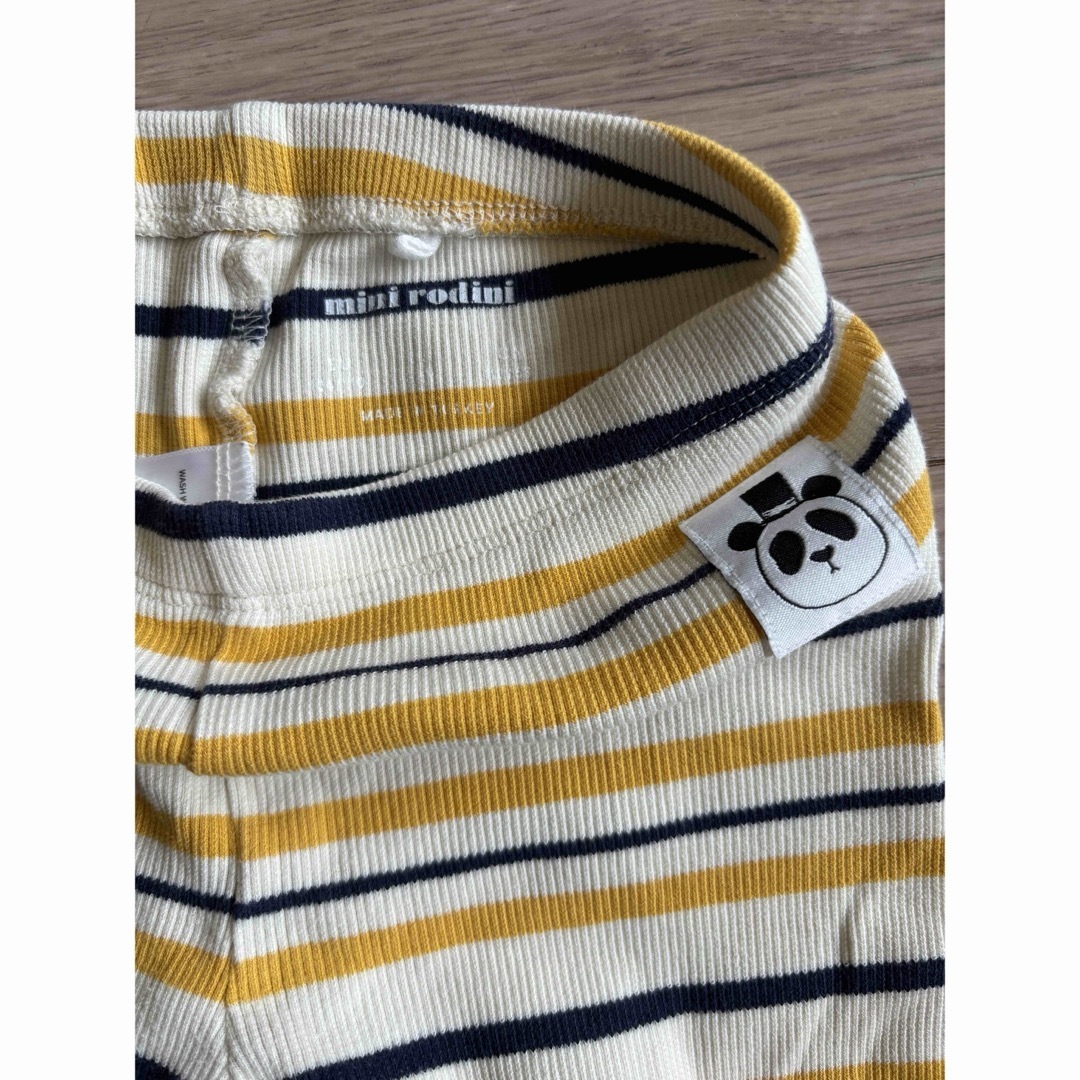 Mini rodini (ミニロディーニ) レギンスパンツ 104/110 キッズ/ベビー/マタニティのキッズ服男の子用(90cm~)(パンツ/スパッツ)の商品写真