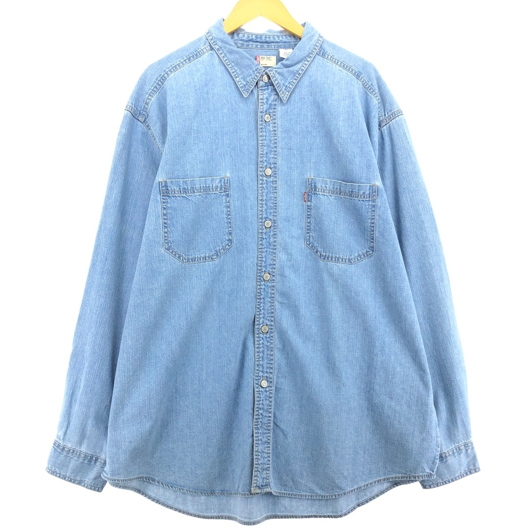 古着 リーバイス Levi's RED TAB 長袖 デニムシャツ メンズXL相当 /eaa488607