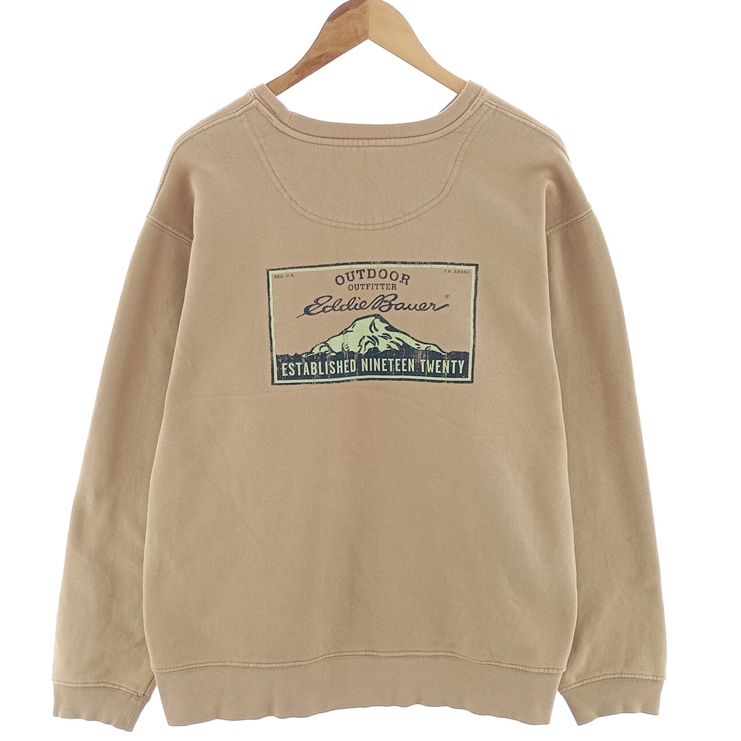 古着 00年代 エディーバウアー Eddie Bauer プリントスウェット