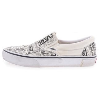 ヴァンズ(VANS)のVANS ヴァンズ SLIP ON スリッポン ローカットスニーカー ホワイト/ブラック US7/25cm(スニーカー)
