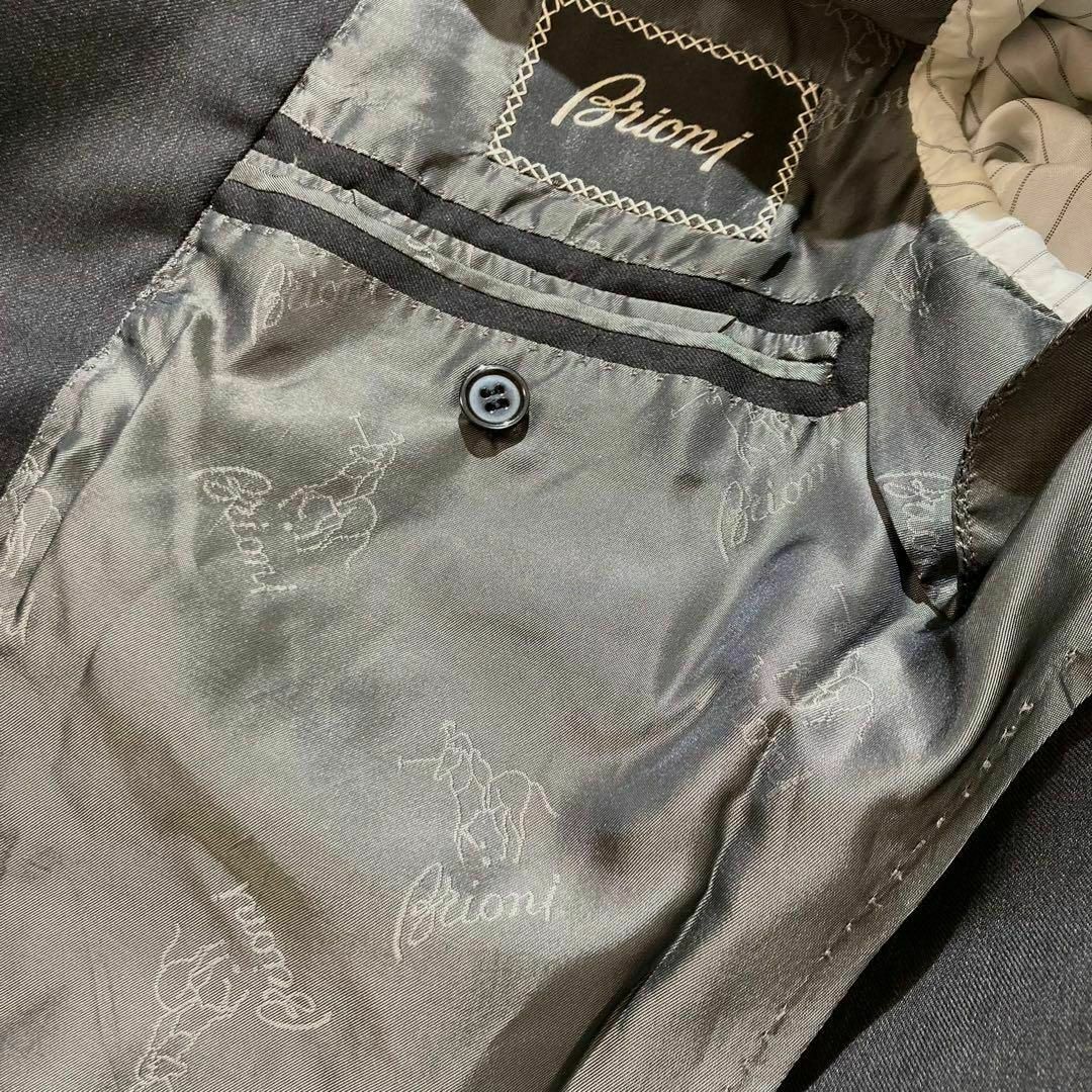 Brioni - 【極美品】Brioni スーツ セットアップ グレー 背抜き Brioni - 【極美品】Brioni スーツ セットアップ グレー 背抜き