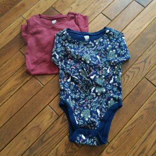 オールドネイビー(Old Navy)の長袖ロンパース☆2枚セット(ロンパース)