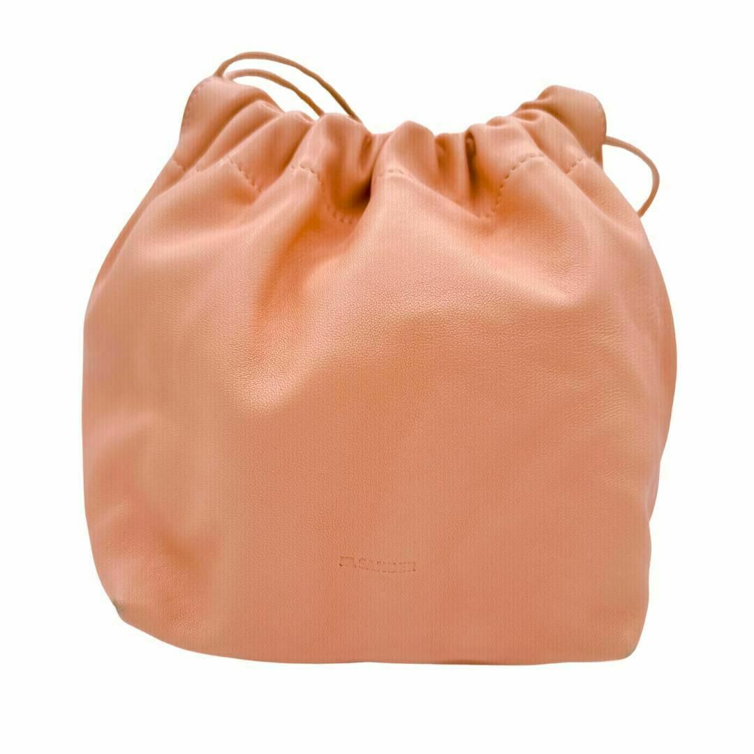 JIL SANDER 巾着型 ドローストリングバッグ ショルダーバッグ ピンク JIL SANDER 巾着型 ドローストリングバッグ ショルダーバッグ ピンク