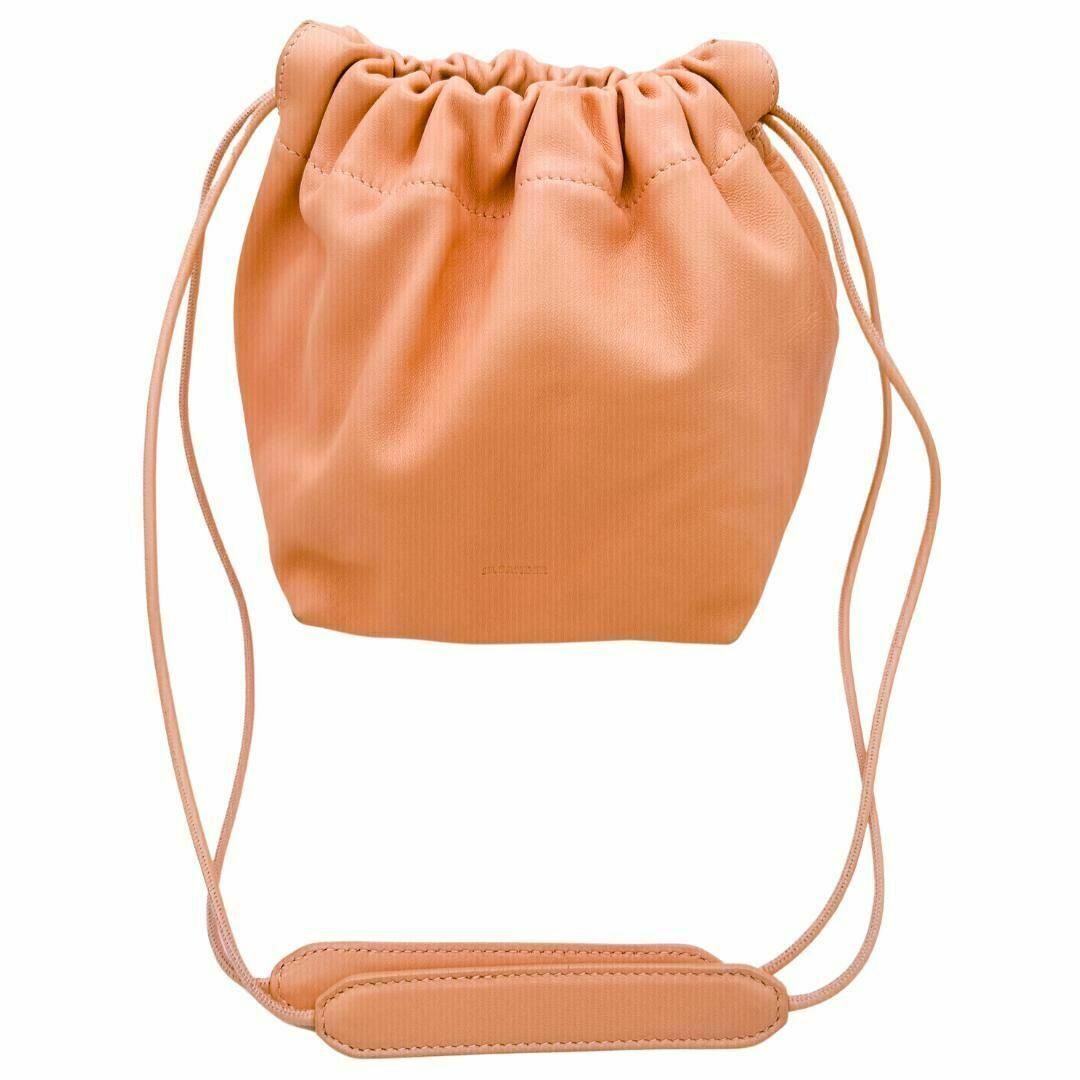 JIL SANDER 巾着型 ドローストリングバッグ ショルダーバッグ ピンク JIL SANDER 巾着型 ドローストリングバッグ ショルダーバッグ ピンク