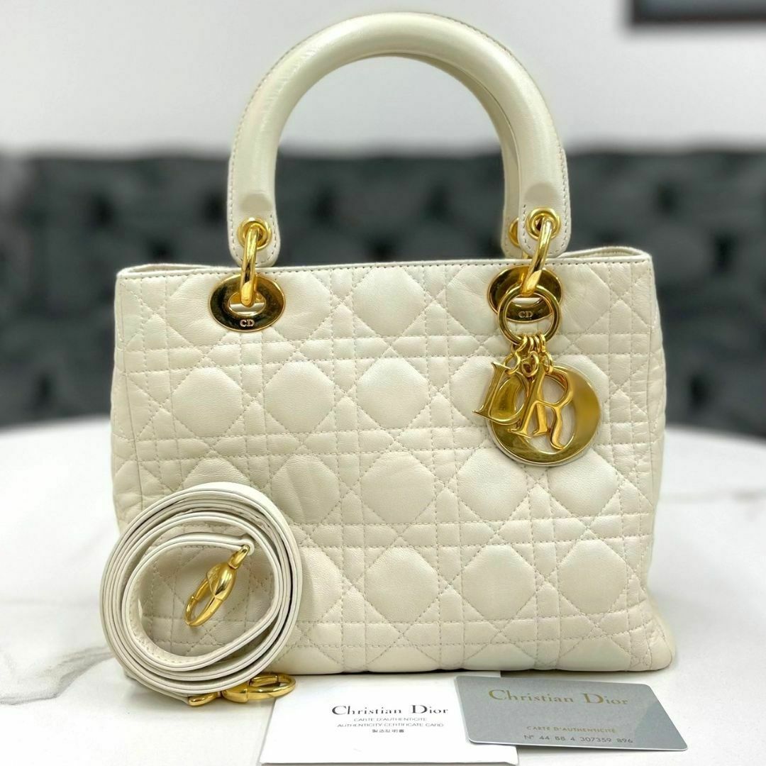 Christian Dior - ディオール レディディオール ラムスキン 2way Christian Dior - ディオール レディディオール ラムスキン 2way