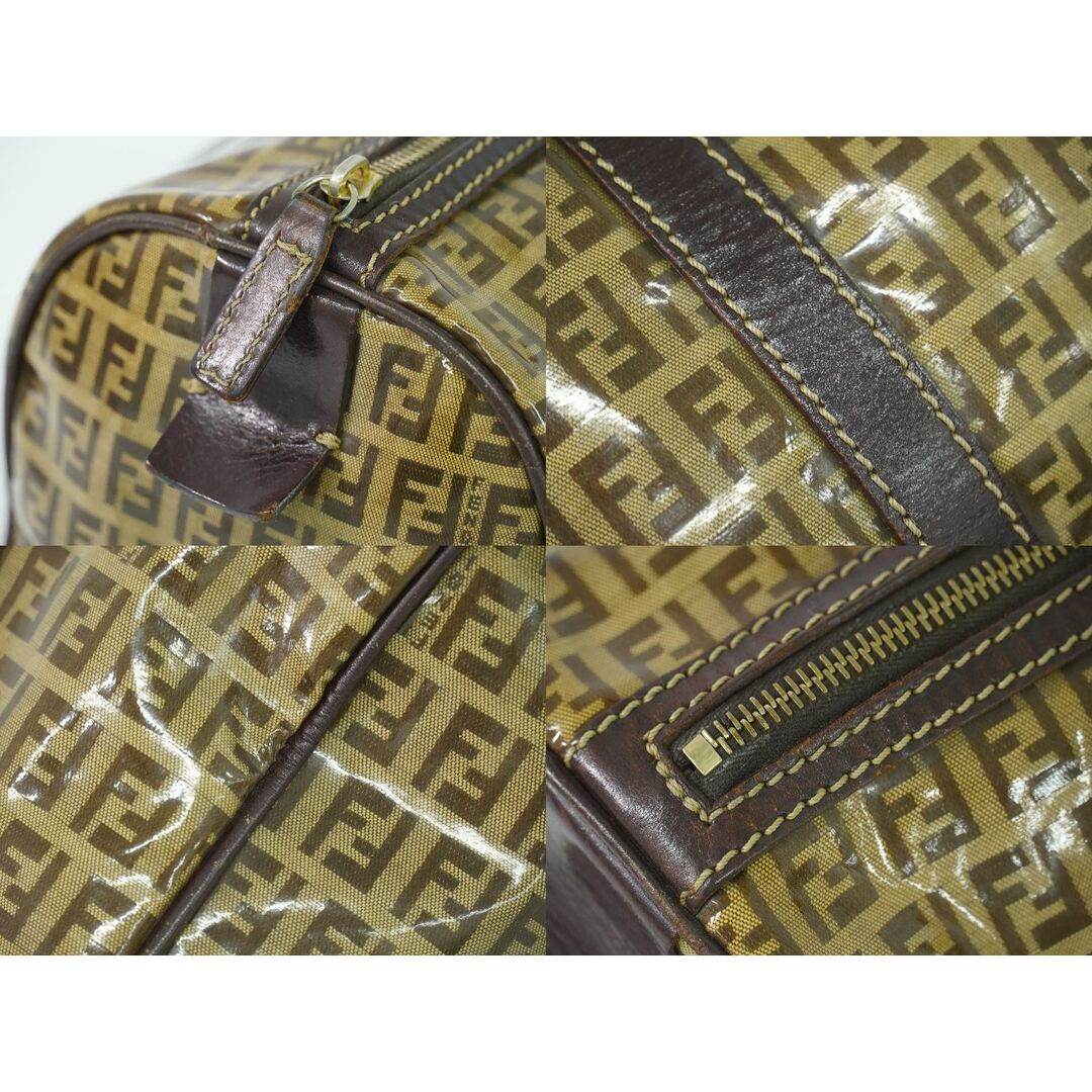 FENDI - 本物 フェンディ FENDI ズッキーノ ミニ ボストンバッグ FENDI - 本物 フェンディ FENDI ズッキーノ ミニ ボストンバッグ