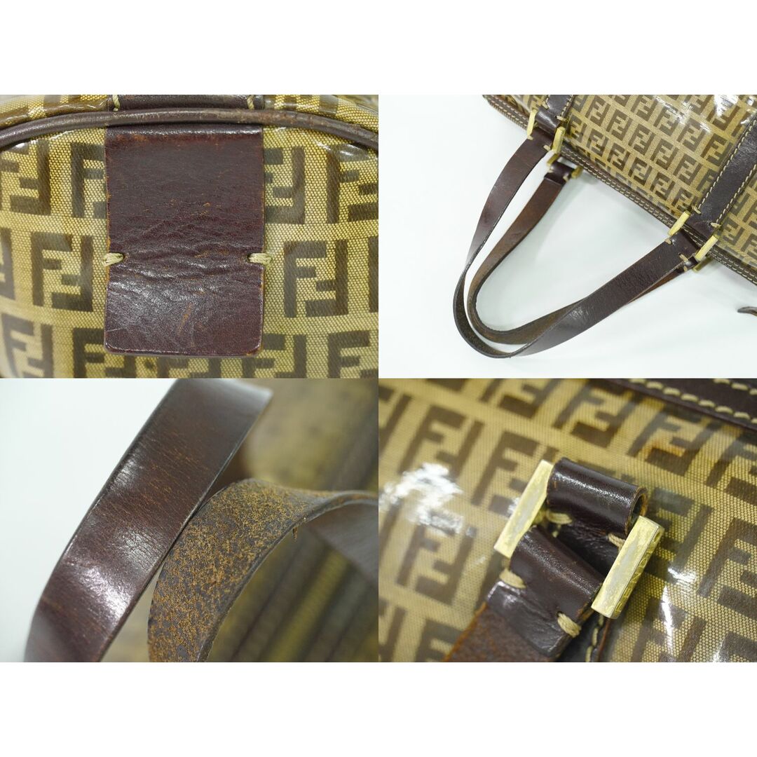 FENDI - 本物 フェンディ FENDI ズッキーノ ミニ ボストンバッグ FENDI - 本物 フェンディ FENDI ズッキーノ ミニ ボストンバッグ