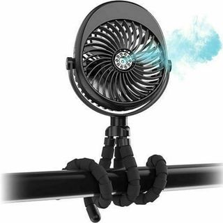 ミストファン、270°および360°ピボットポータブルファン、バッテリー式(その他)