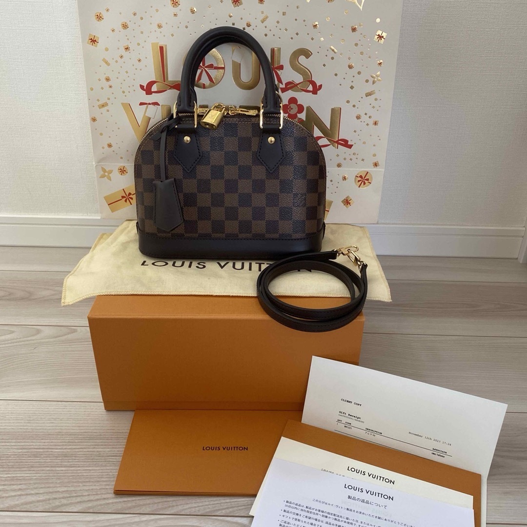 LOUIS VUITTON - 極美品! ☆ヴィトン☆ ダミエ アルマBB LOUIS VUITTON - 極美品! ☆ヴィトン☆ ダミエ アルマBB