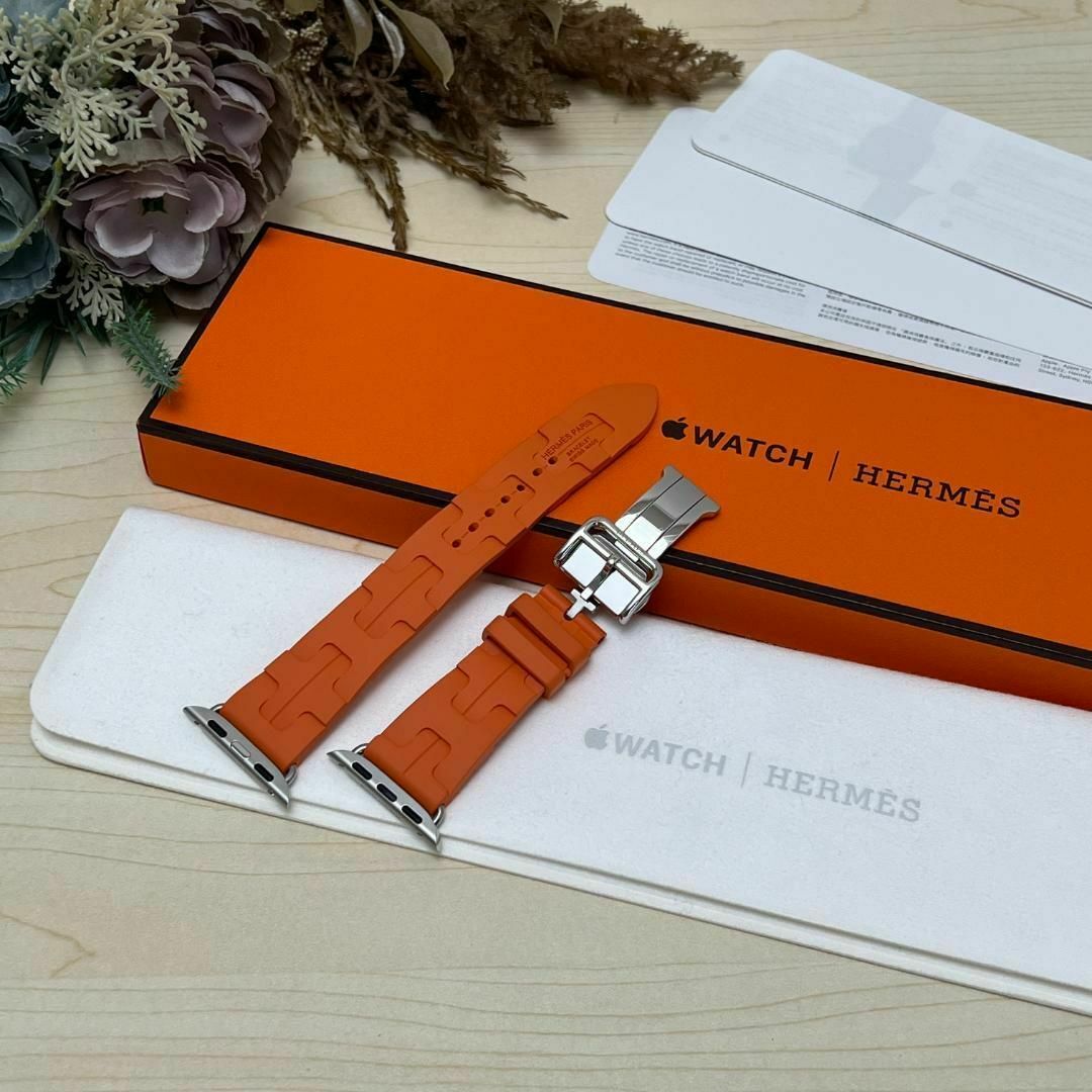 HERMES - Apple Watch エルメス キリム オレンジ 41mm 時計 HERMES - Apple Watch エルメス キリム オレンジ 41mm 時計