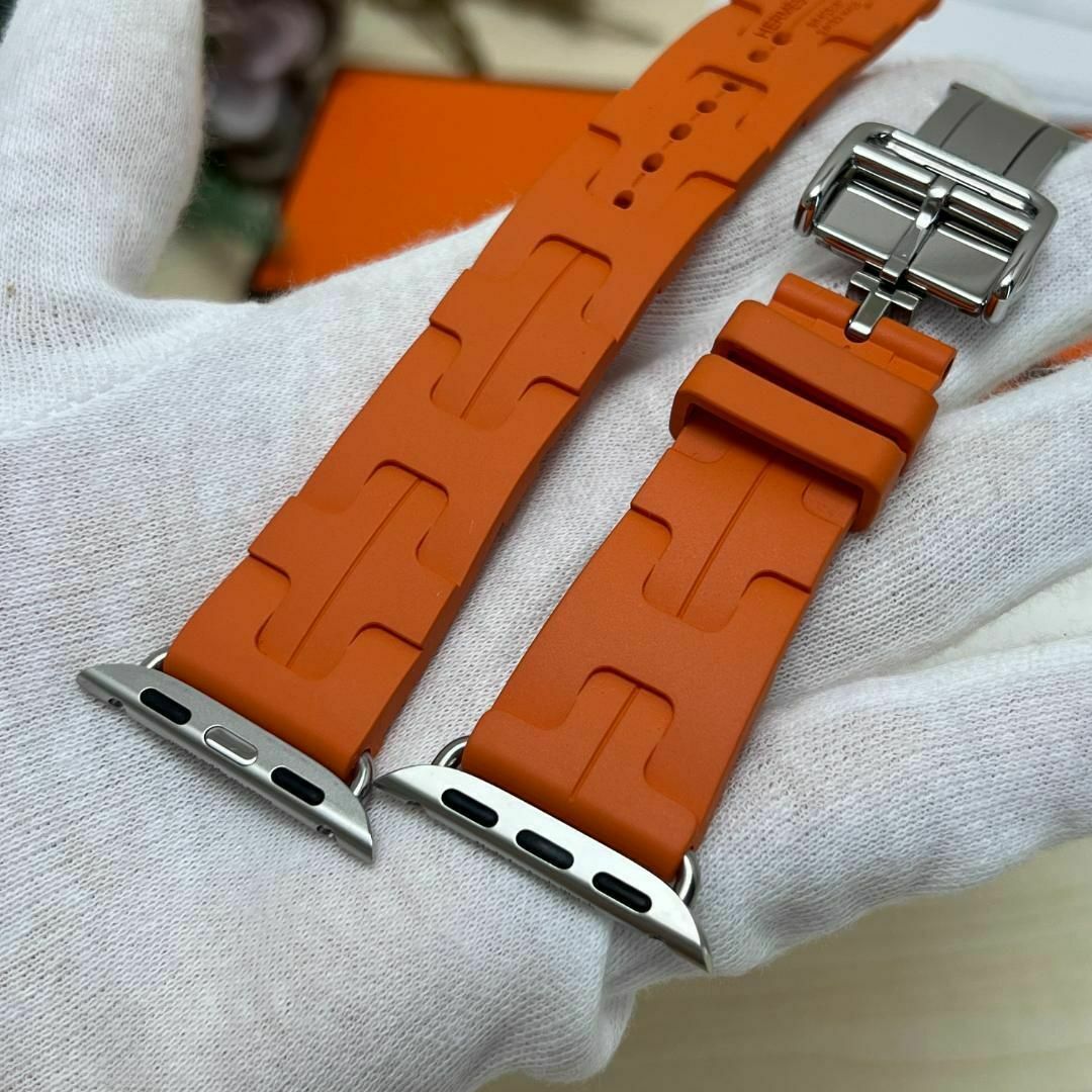 HERMES - Apple Watch エルメス キリム オレンジ 41mm 時計 HERMES - Apple Watch エルメス キリム オレンジ 41mm 時計