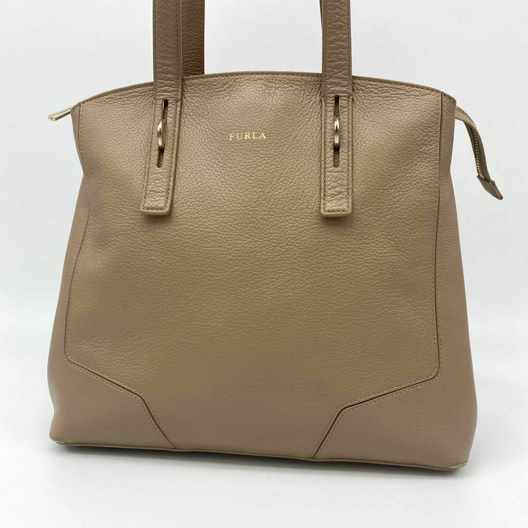 FURLA - FURLA フルラ　ペルラ　トートバッグ　肩掛け　ベージュ A4サイズ