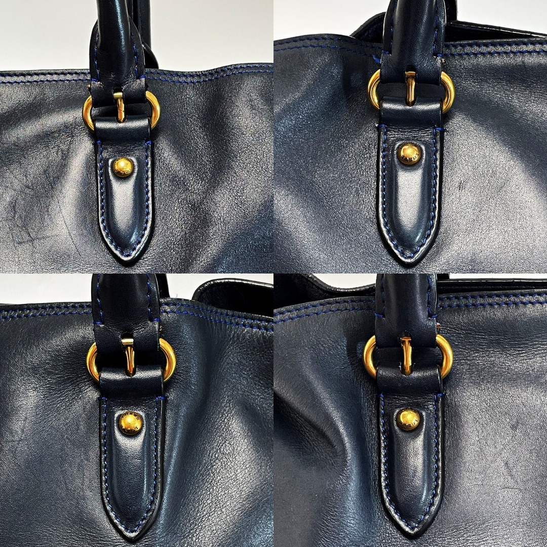 LOEWE - LOEWE ロエベ アナグラム フラメンコ30 ネイビーxブルー LOEWE - LOEWE ロエベ アナグラム フラメンコ30 ネイビーxブルー